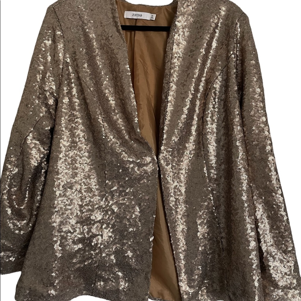 JustFab Sequin Blazer